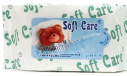 Салфетки влажные, Soft Care (Софт Кэа) 20 шт Нежность