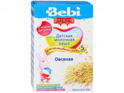 Каша молочная, Bebi (Беби) 250 г Премиум овсяная с 5 мес