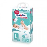 Подгузники-трусики, YokoSun (ЙокоСан) 9-14 кг L 44 шт эконом
