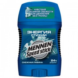 Дезодорант-антиперспирант для мужчин, Mennen Speed Stick (Меннен Спид стик) 60 г Энергия стихии Снежная лавина стик