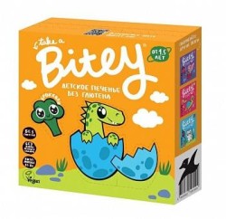 Печенье детское, Bitey (Байти) 125 г без глютена брокколи