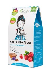 Каша льняная, Олеос 40 г 5 шт с клюквой