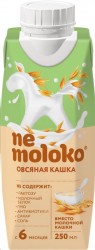 Каша овсяная, NeMoloko (НеМолоко) 250 мл жидкая безмолочная для детского питания с 6 мес тетрапак