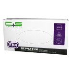 Перчатки смотровые нитриловые нестерильные, Clean+Safe (Клин+Сейф) р. L №50 EN4 текстурированные на пальцах неопудренные с валиком пара светло-фиолетовые 2400001858309